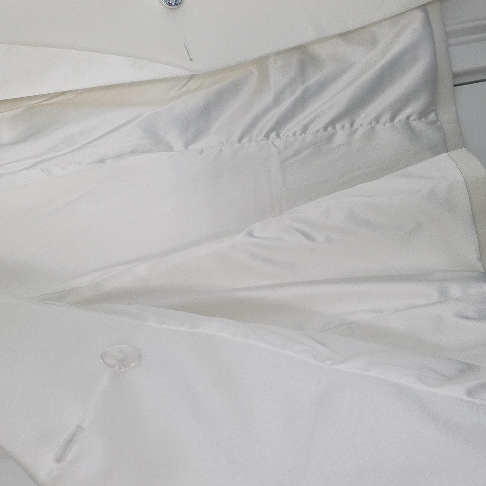 Nova Luxe Tuxedo Off White Women's Blazer Sz L - Picture 7 of 8